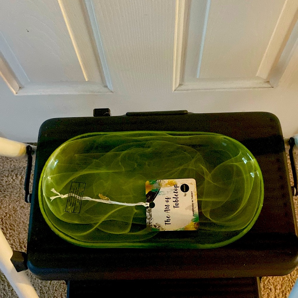 The Art of tabletop - Yellow glass dish